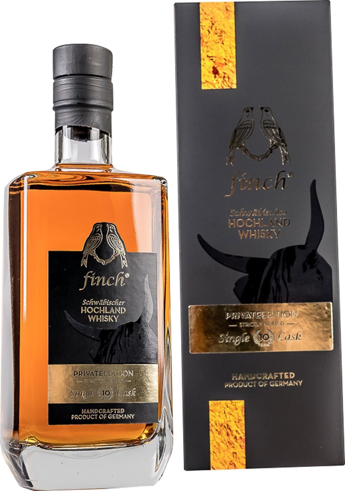 finch PrivateEdition Two Casks 10 Years 53%vol Schwäbischer Hochland Whisky 0,5L