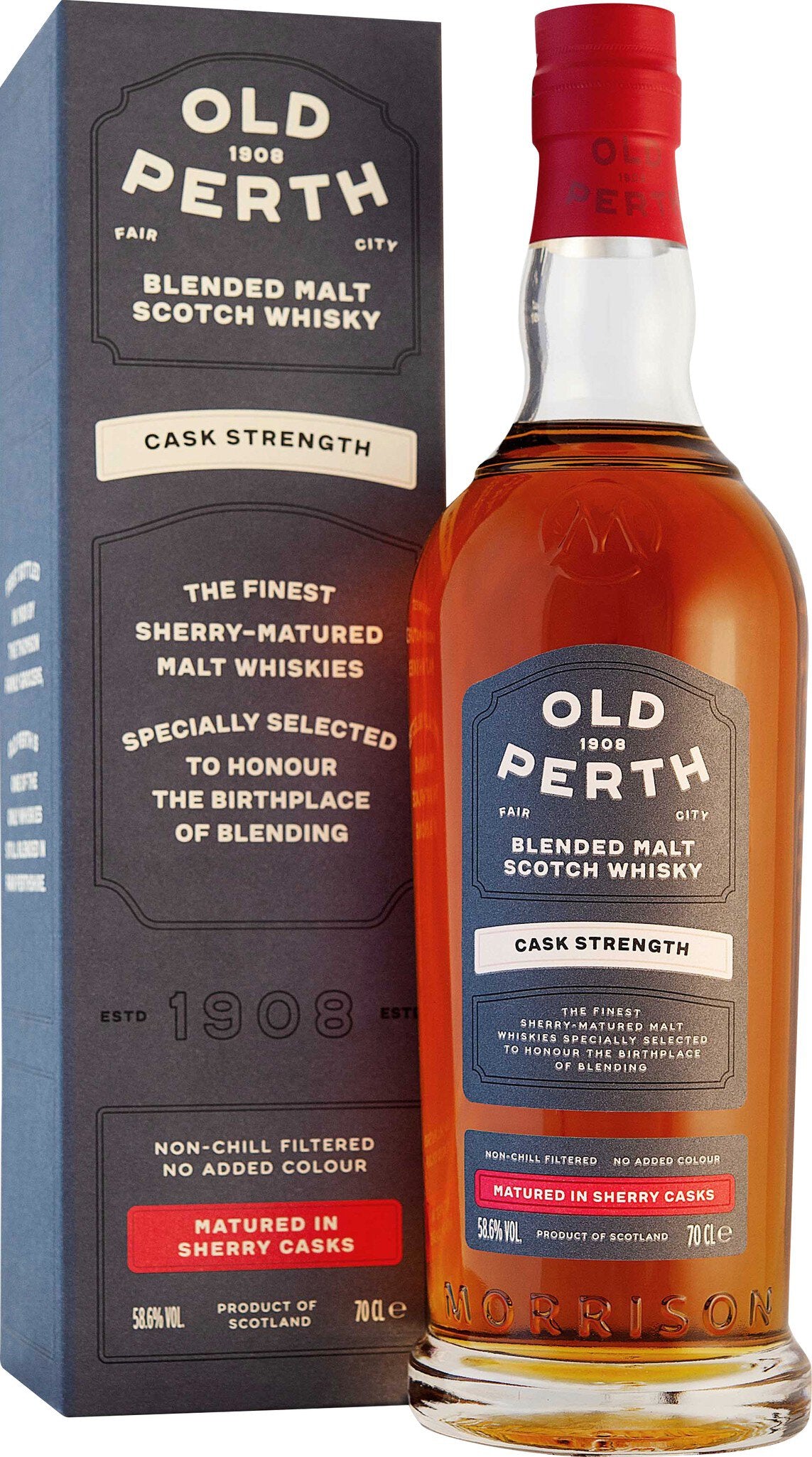 Old Perth Cask Strength 58.6 % vol Blended Malt Scotch Whisky 0.7L