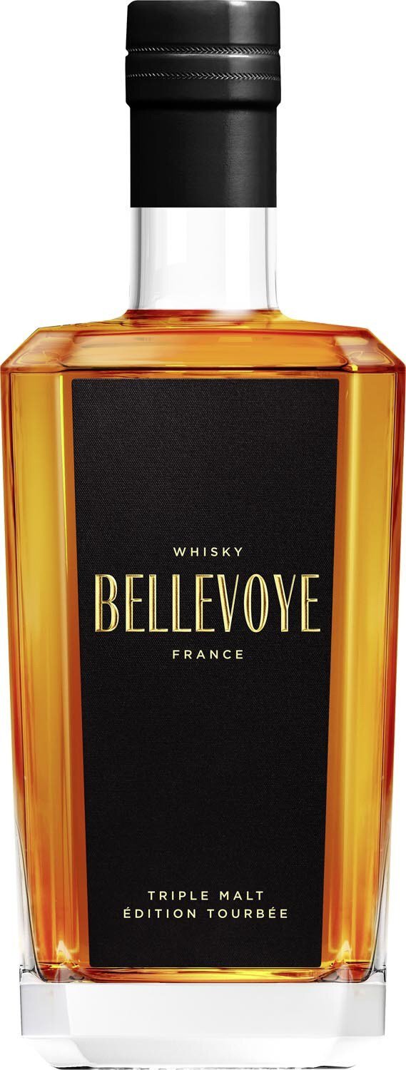 Bellevoye Noir 43% vol Triple Malt Tourbé Grand Whisky aus Frankreich 0,7L