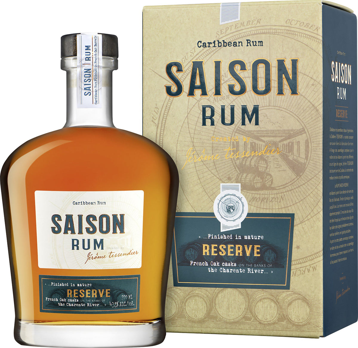 Rum Saison Reserve 43,5%vol Brauner Rum 0,7L