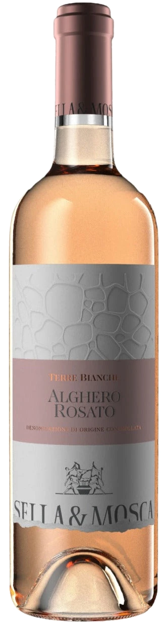Sella & Mosca Alghero Rosato – kirschroter Roséwein aus Cannonau-Trauben in einer Glasflasche mit Etikett