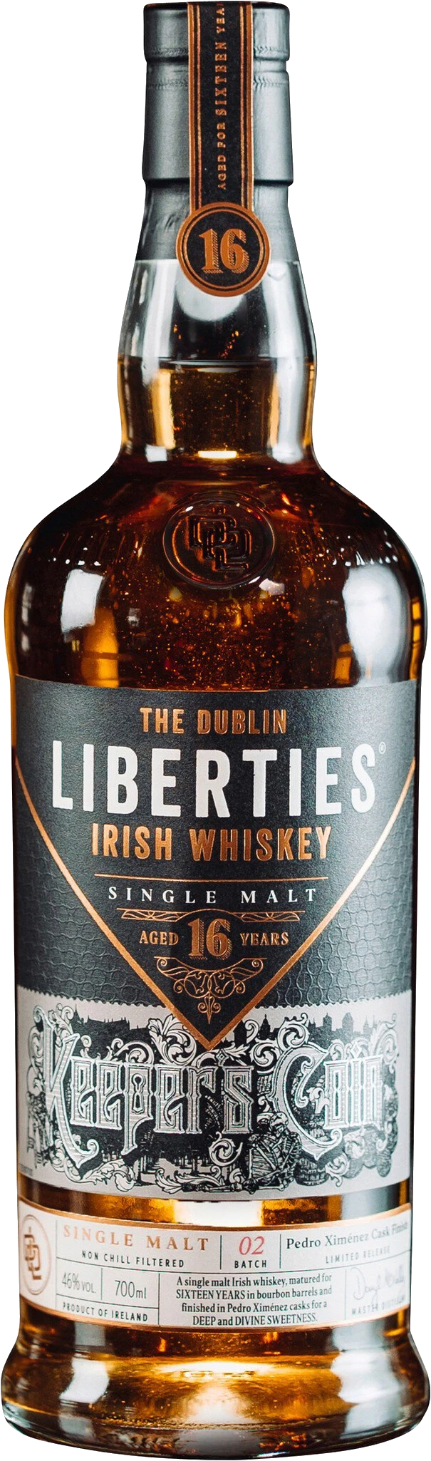Liberties Keeper´s Coin Single Malt 46% vol Irish Whiskey - 16y Pedro Ximénez Cask Finished 0.7L