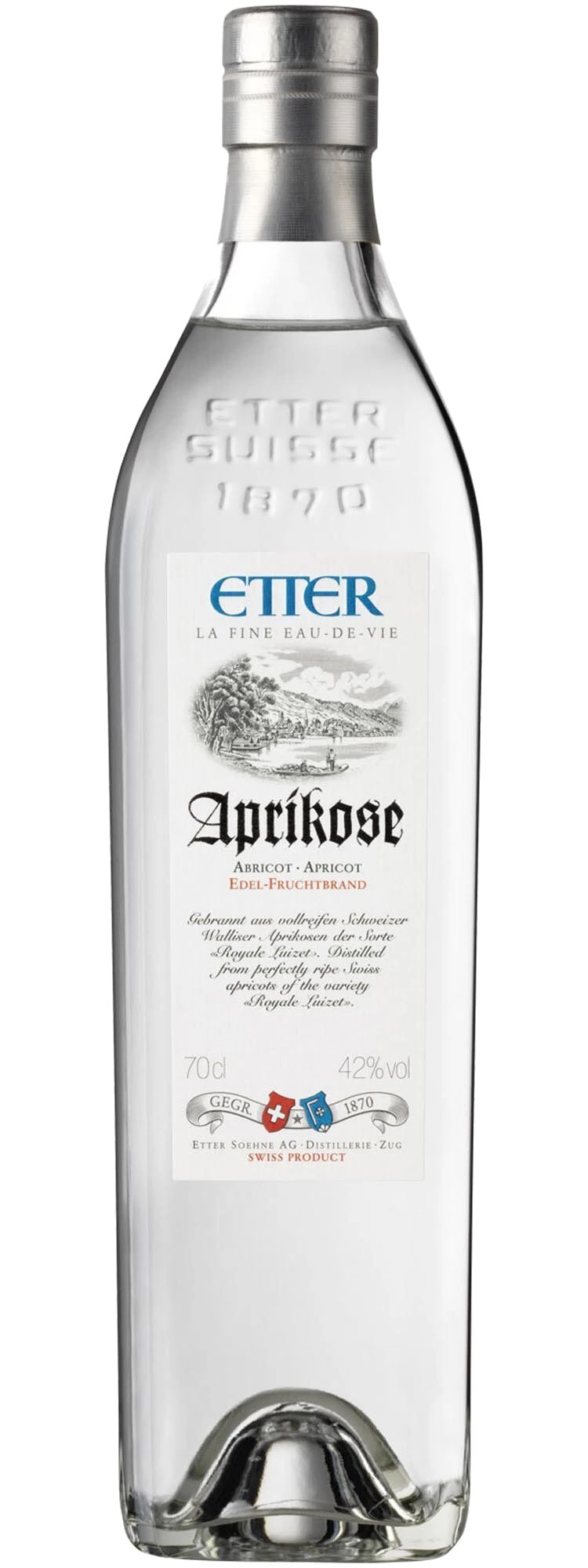 Etter Aprikose Royale Luizet Swiss Apricot, 42% Vol. 0.7L