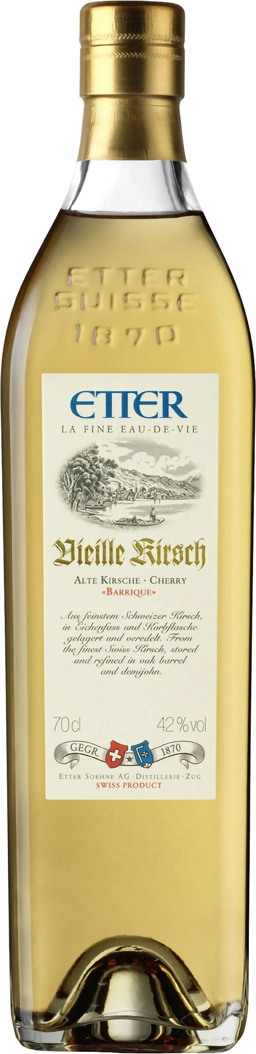 Etter Vieille Kirsch Swiss Cherries 42%vol. 0.7L