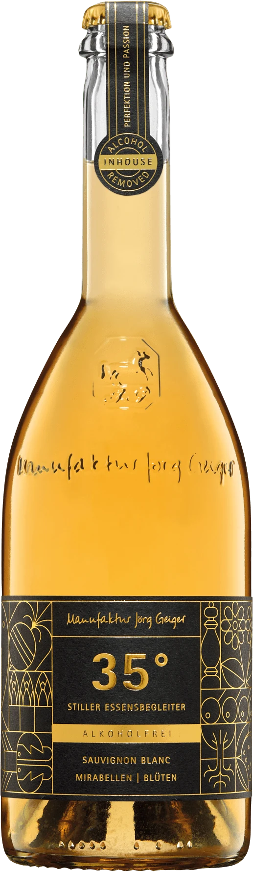 Manufaktur Jörg Geiger 35 Grad Sauvignon Blanc – alkoholfreier Weißwein in einer Flasche