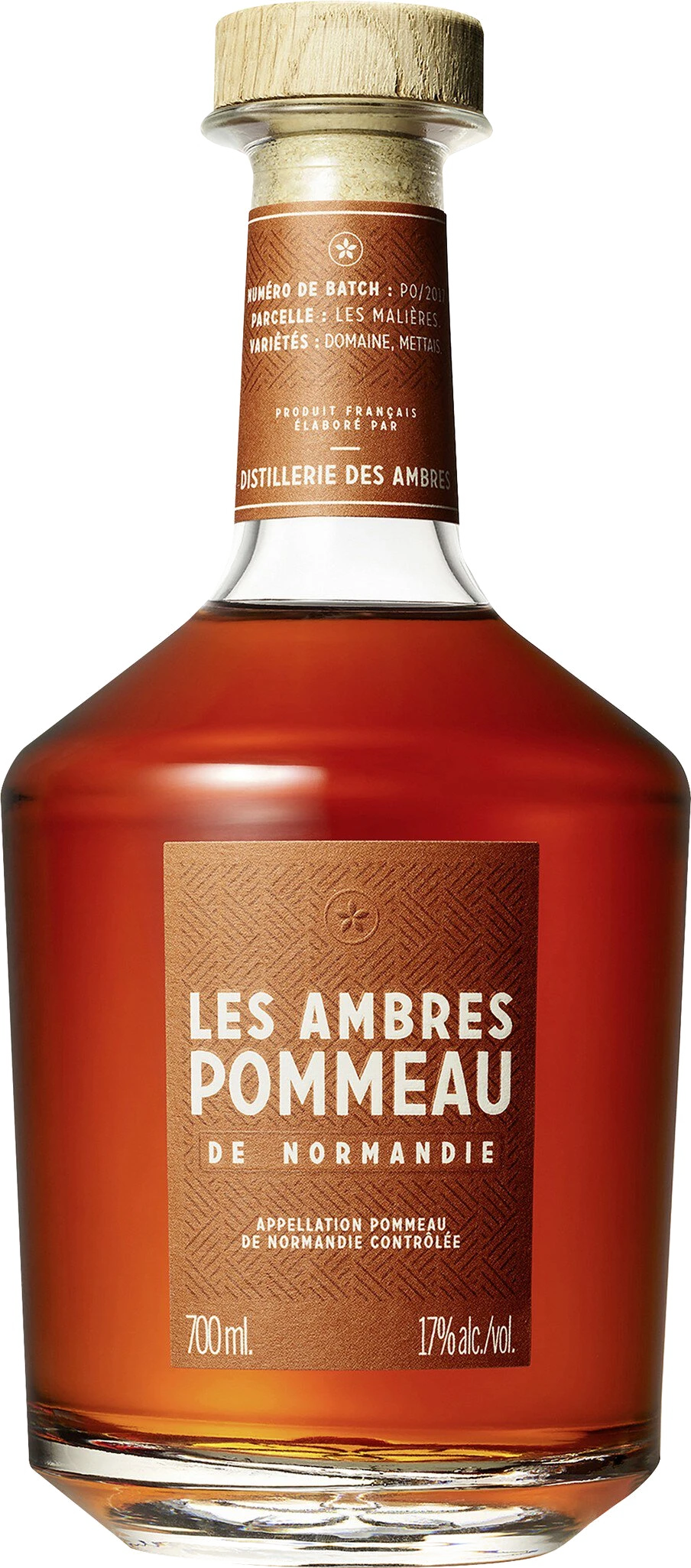 Les Ambres Pommeau 17%vol AC Calvados du Pays d'Auge 0,7L