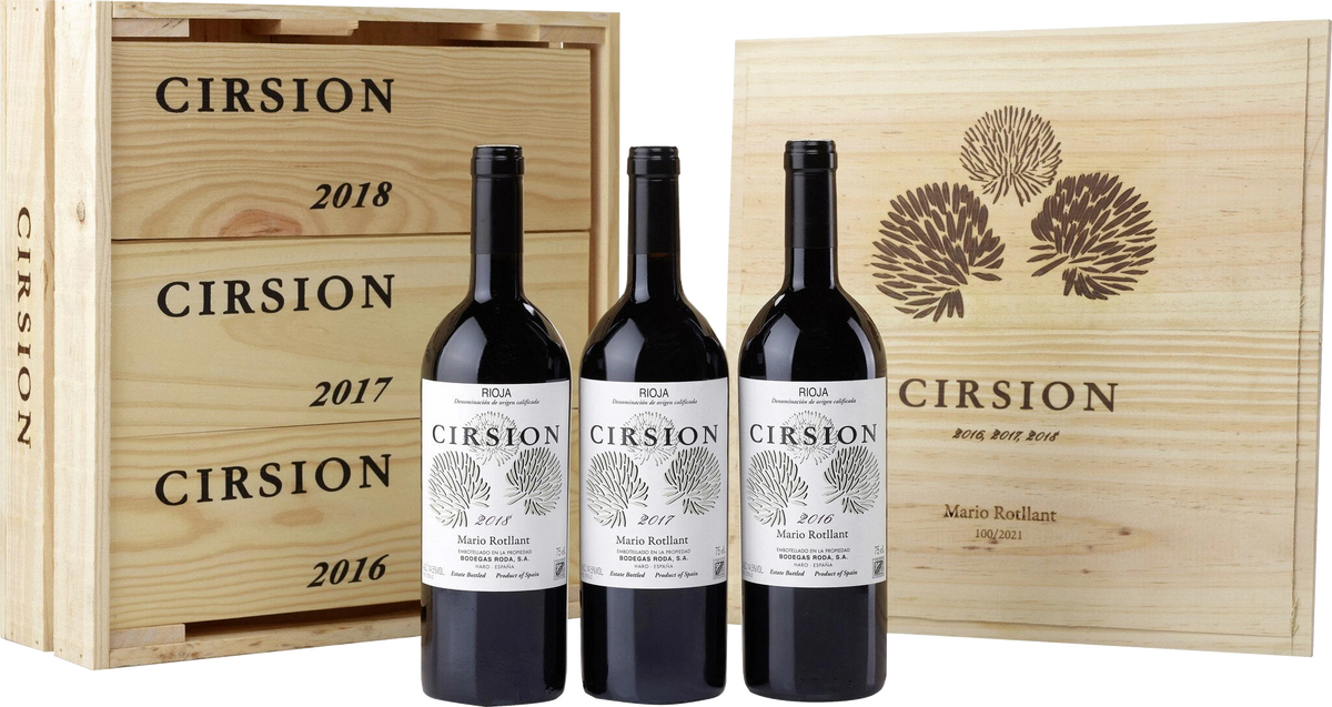 3er HK Vintage Cirsion DOCa Rioja Je 1x0,75l Jahrgang 2016, 2017, 2018