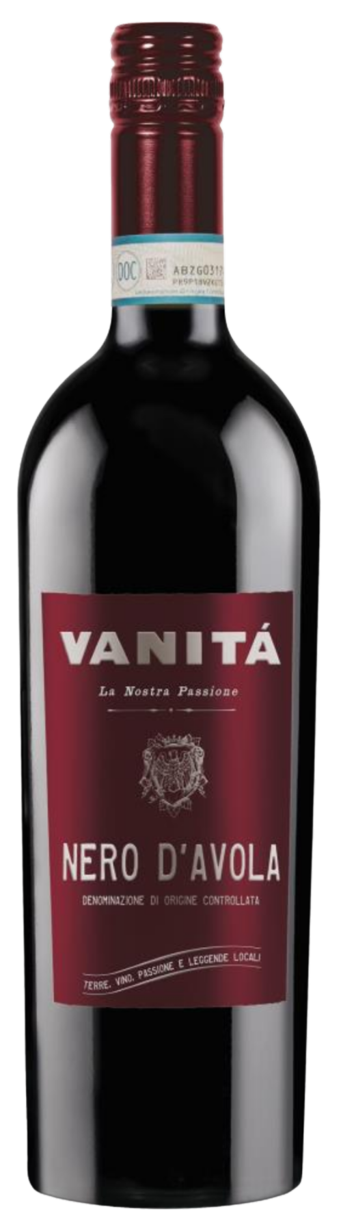 Flasche Vanita Nero d'Avola Sicilia Organic von Fantini Group, roter Biowein aus Sizilien