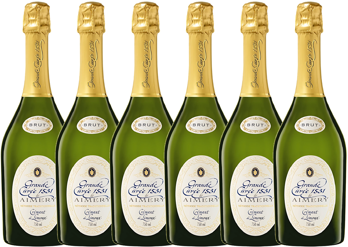 Sechs Flaschen Grand Cuvée 1531 de Aimery Crémant Brut de Limoux von Sieur d'Arques im Probierpaket