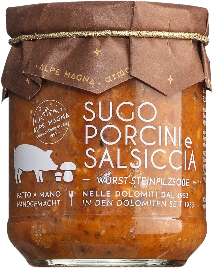 Sugo porcini e salsiccia
