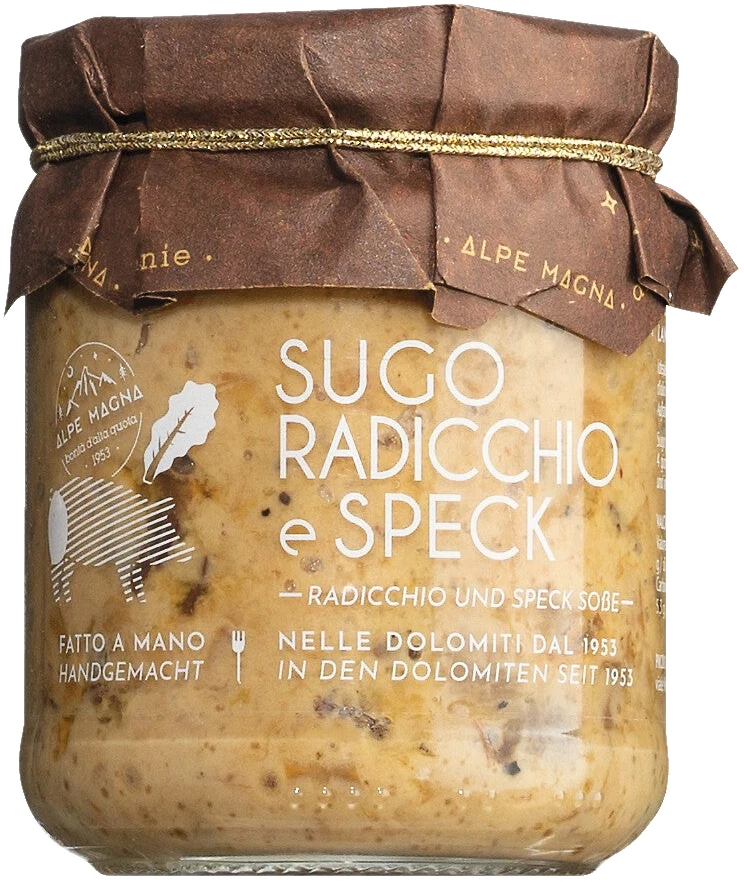 Sugo radicchio e speck