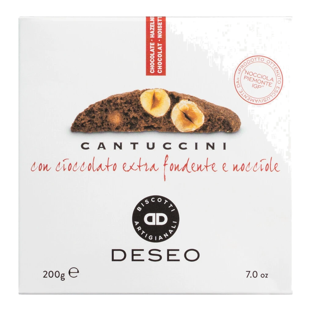 Cantuccini with nocciole and cioccolato fondente