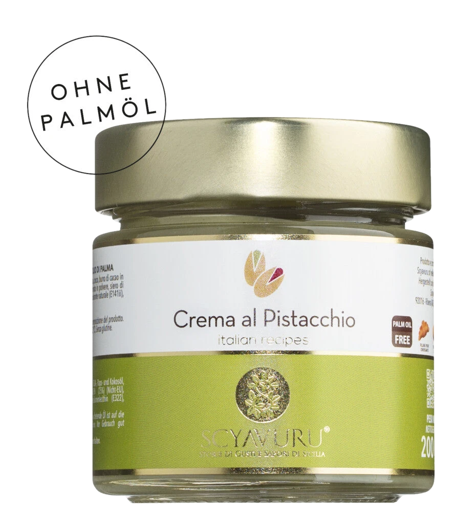 Crema al Pistacchio senza olio di palma
