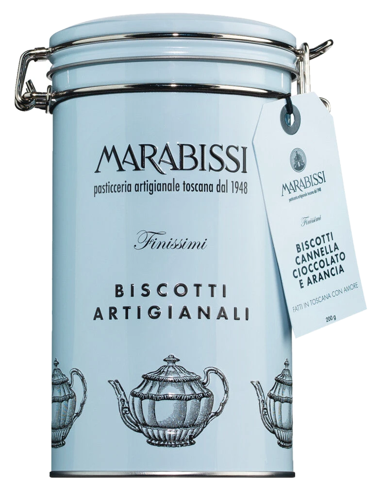 Biscotti cioccolato, cannella e arancia, Azzurro
