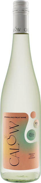 CALOW Peach-Ginger Wine Aperitif, ready-mixed, with peach, ginger and mint flavor, low in alcohol and calories