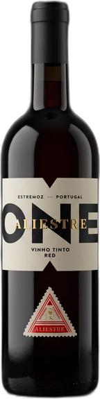 Aliestre Vineyards Aliestre ONE Red – Rotwein aus dem Alentejo in dunkler Flasche mit elegantem Etikett.