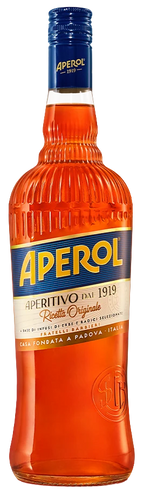 Campari Aperol Aperitif, 11 % Vol., leuchtend orange Flasche mit gelbem Etikett