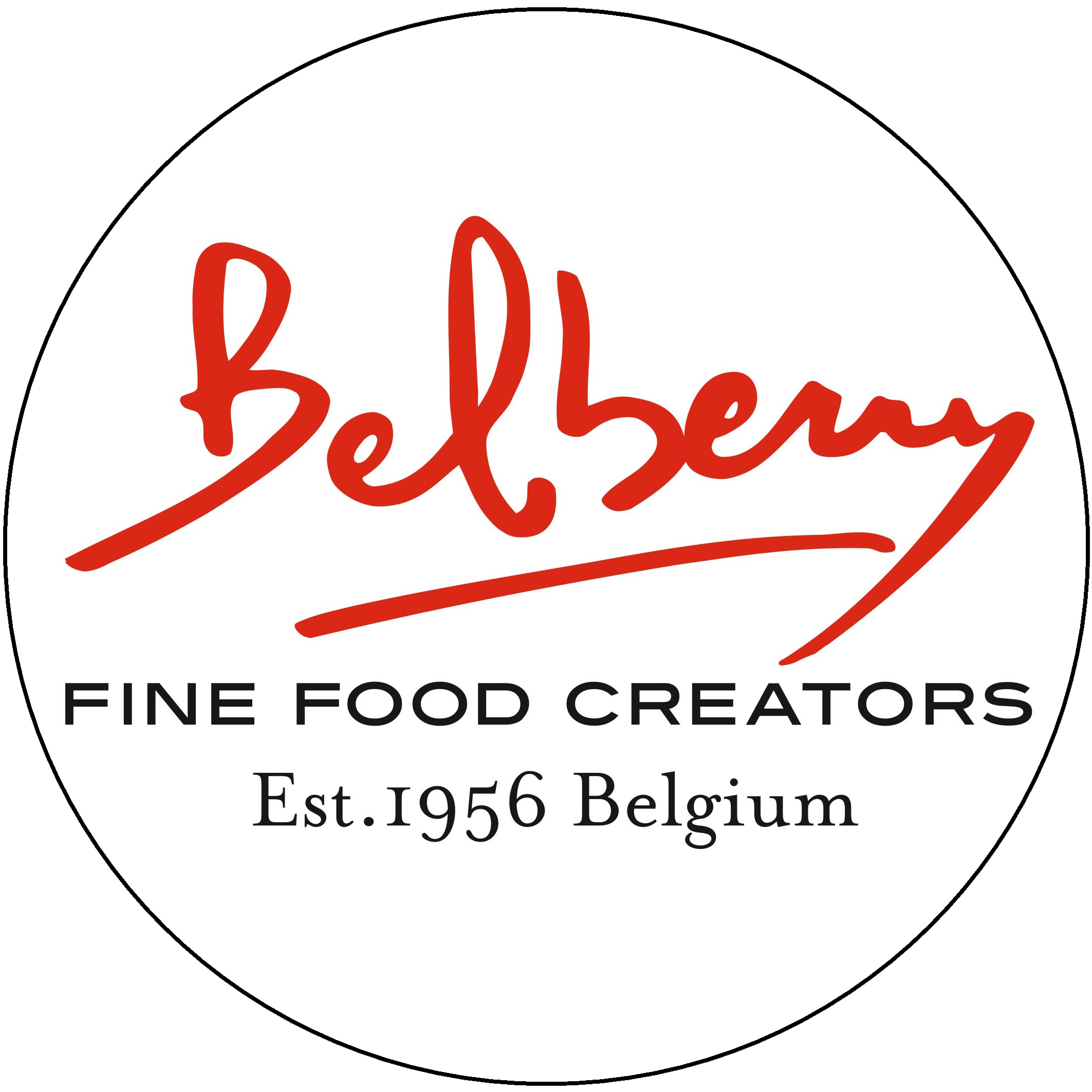 Belberry-Logo des belgischen Feinkost-Herstellers für Konfitüren, Ketchups und Fruchtessige.