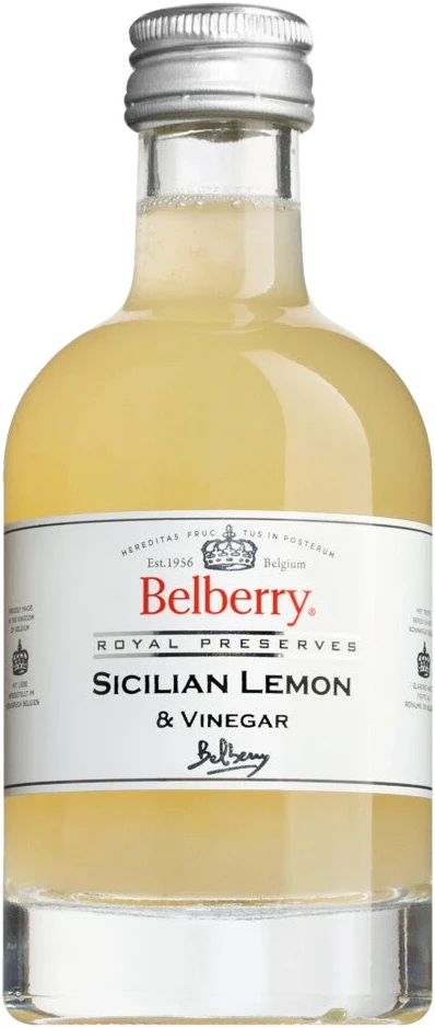 Belberry Sicilian Lemon Vinegar – Flasche mit sizilianischem Zitronenessig