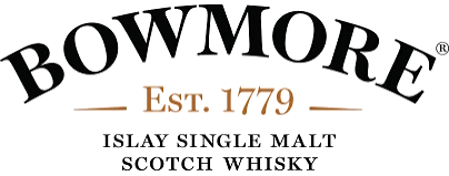 Logo der Bowmore Distillery, Islay Single Malt Scotch Whisky, mit Schriftzug Est. 1779
