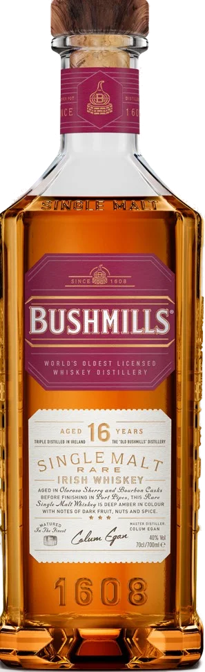 Bushmills 16 Jahre Single Malt Irish Whiskey 40% vol.