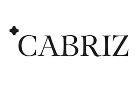 Logo des Weinguts Cabriz in schwarzer Schrift mit kleinem Stern-Symbol auf weißem Hintergrund
