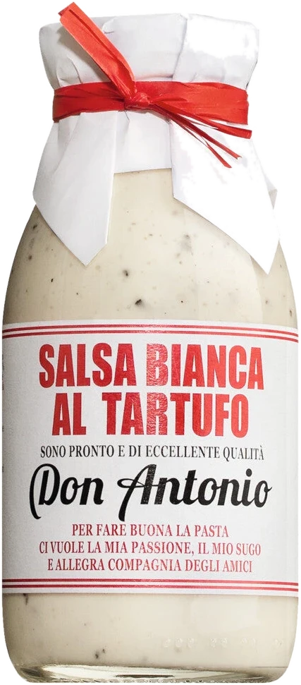 Casina Rossa Salsa bianca al tartufo – helle Trüffelsauce mit Sommertrüffel, Sahne und Schafkäse im Glas