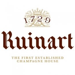 Logo von Champagne Ruinart, gegründet 1729, ältestes Champagnerhaus der Welt.