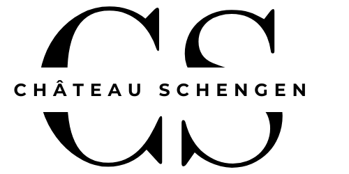 Logo von Château de Schengen mit Zeichnung von Victor Hugo, luxemburgisches Weingut an der Mosel