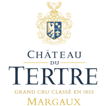 Château du Tertre, Weingut in Margaux – Logo des Bordeaux-Produzenten mit 52 ha Weinbergen