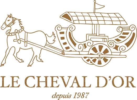 Cheval d'Or Logo – Weingut aus dem Languedoc-Roussillon, bekannt für Weiß- und Roséweine.