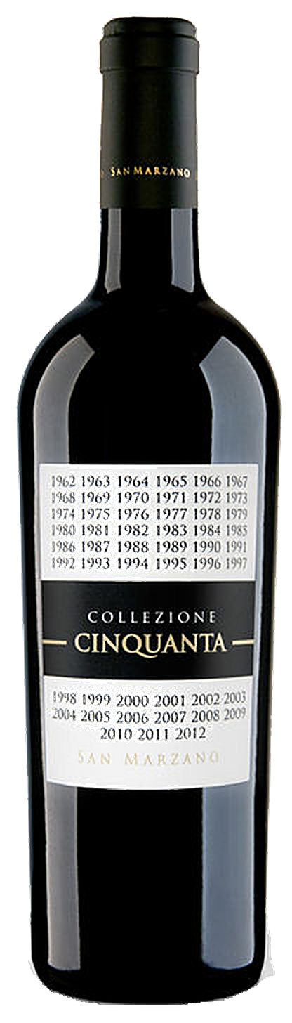 Collezione Cinquanta Vino Rosso d'Italia San Marzano