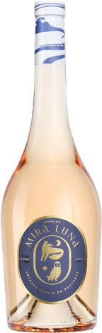 Domaine Mira Luna Coteaux Varois en Provence Rosé – blasse Lachsfarbe, Flasche mit provenzalischem Etikett