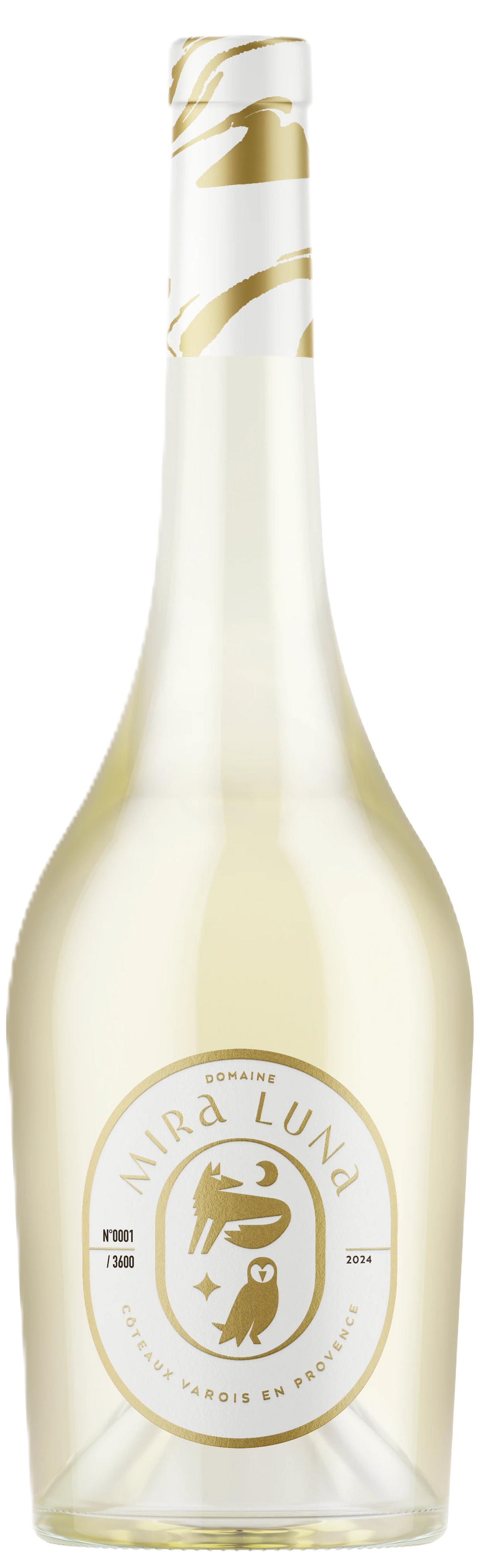 Domaine Mira Luna Cuvée Rolle Amphora, white wine in an amphora bottle