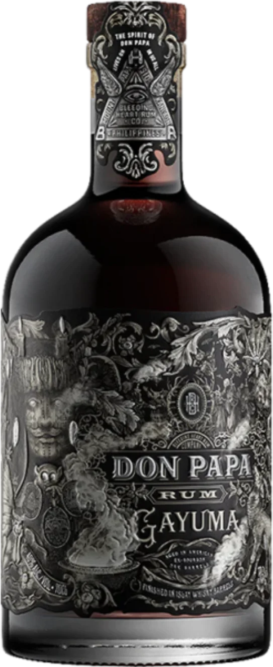 Don Papa Gayuma Rum, 0.7l bottle, manufacturer Don Papa, Philippine rum with 40% ABV.