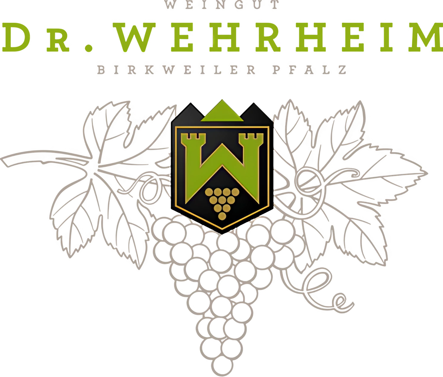 Logo des Weinguts Dr. Wehrheim aus Birkweiler, Südpfalz, VDP-Mitglied mit biodynamischem Weinbau.