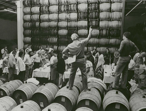 Robert Mondavi Winery, Weingut in Oakville, Napa Valley – gegründet 1966, bekannt für Cabernet Sauvignon vom To Kalon