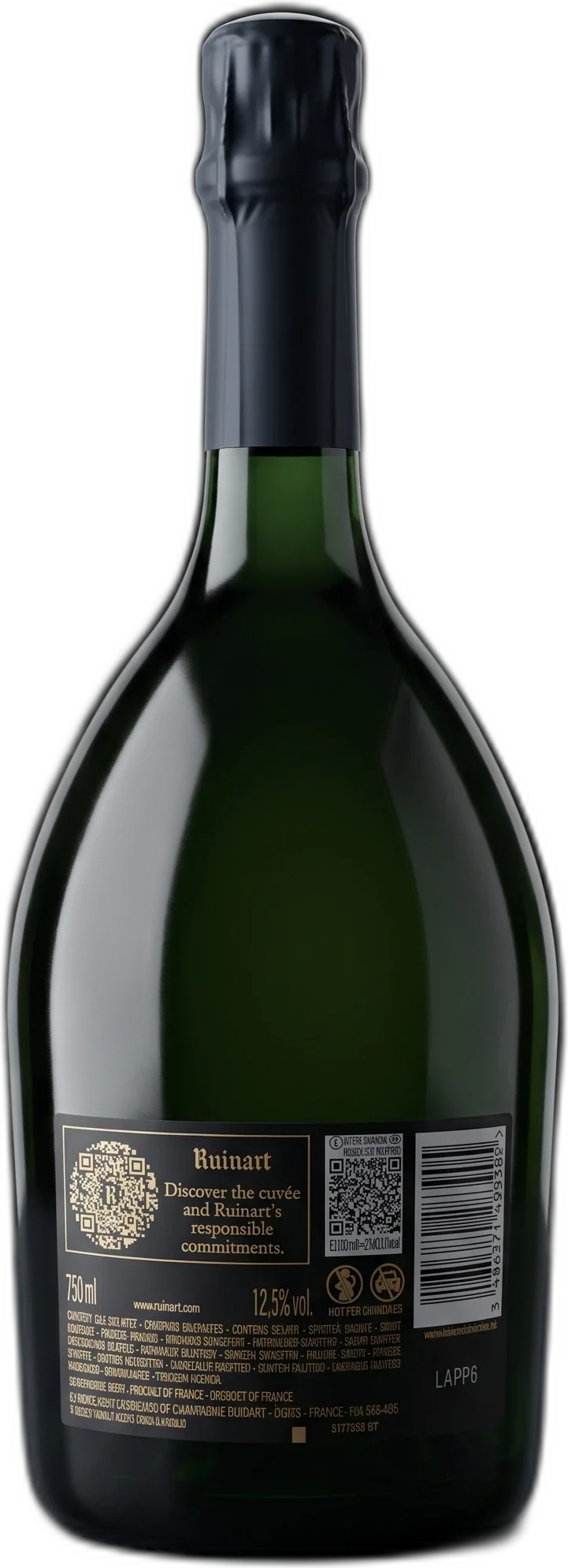 Elegante Weinflasche in warmem Licht vor dunklem Hintergrund – stimmungsvolles Premium-Arrangement.