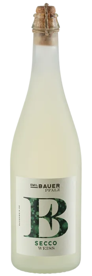 Flasche Emil Bauer Secco, weißer Perlwein vom Weingut Emil Bauer