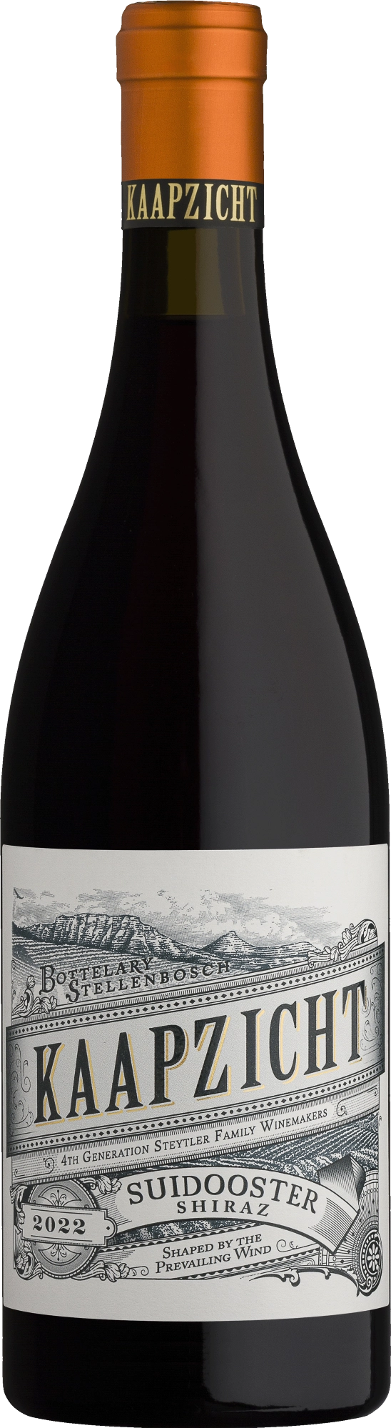 Weinflasche Kaapzicht Estate Suidooster Shiraz, Rotwein vom Weingut Kaapzicht Estate
