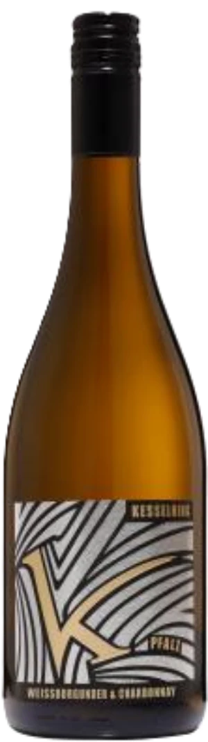 Weingut Lukas Kesselring: Flasche Chardonnay & Weißburgunder Cuvée, Weißwein aus Deutschland
