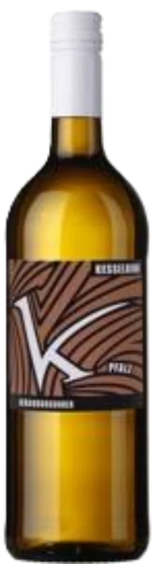 Weingut Lukas Kesselring Grauburgunder 1,0-Liter-Flasche, Weißwein aus der Pfalz, helle Glasflasche mit Etikett