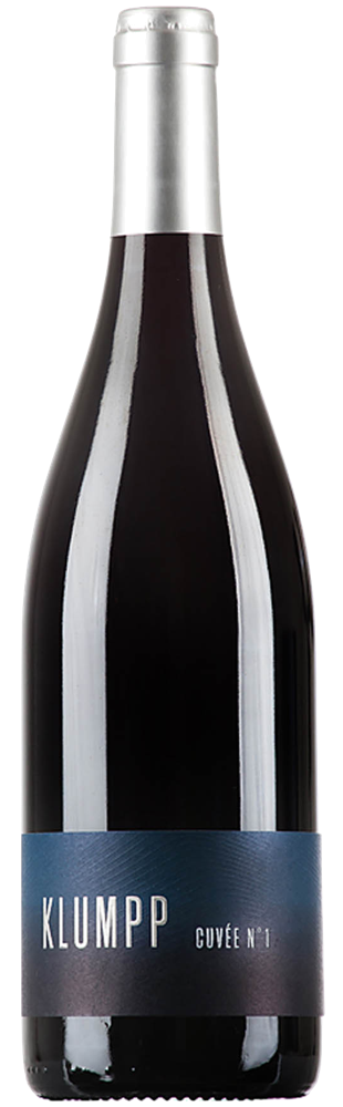 Klumpp Cuvée No 1 – roter Cuvée-Wein aus dem Kraichgau in dunkler Glasflasche mit Etikett