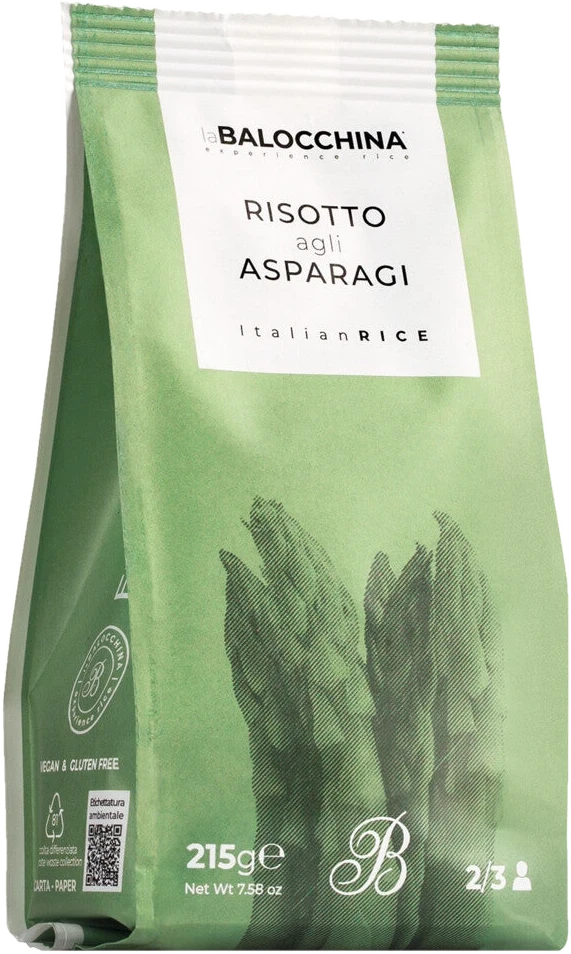 La Balocchina Risotto agli Aspargi – Risottomischung mit piemontesischem Reis und getrocknetem grünen Spargel