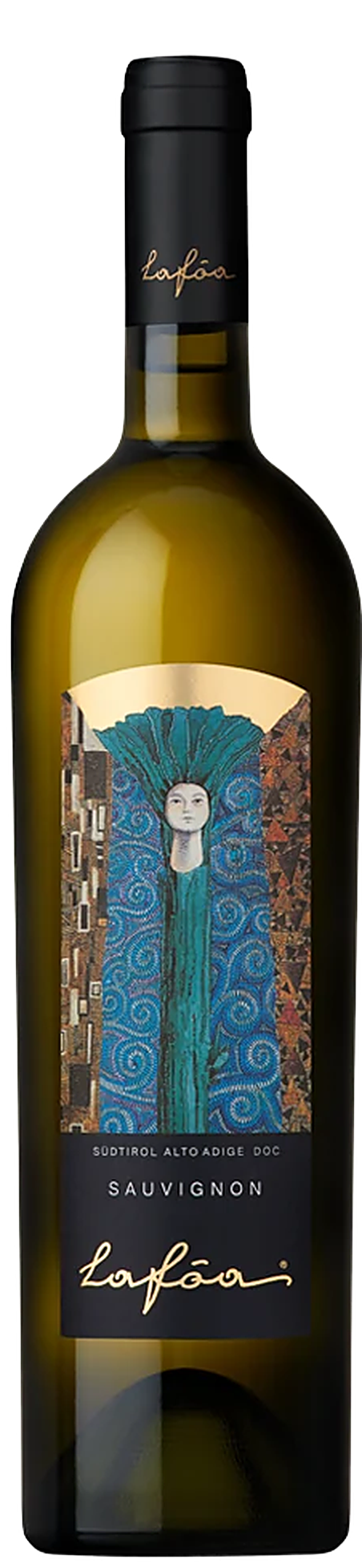 Kellerei Schreckbichl Lafoa Sauvignon Blanc – Weißweinflasche aus Südtirol in grünem Glas mit Etikett
