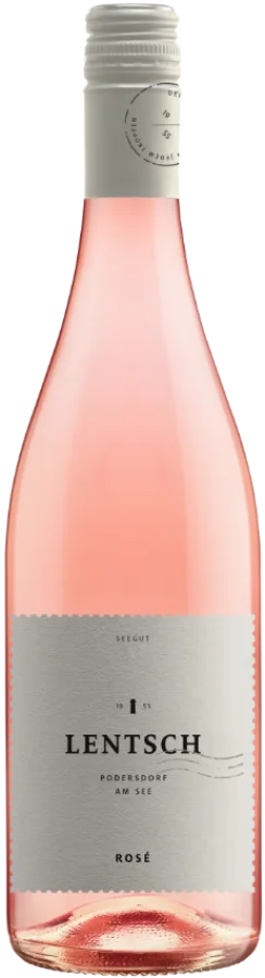 Seegut Lentsch Cabernet Franc Rosé Reserve, rosé Weinflasche mit Etikett