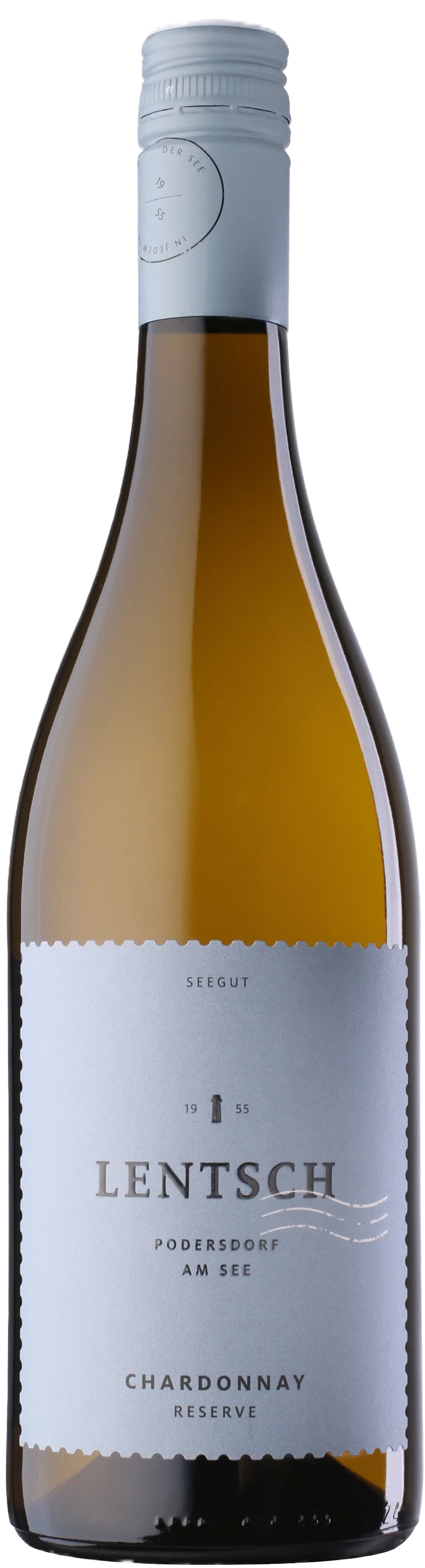 Weingut Lentsch GesnbR Lentsch Chardonnay Reserve – burgenländischer Weißwein in einer Glasflasche mit Etikett