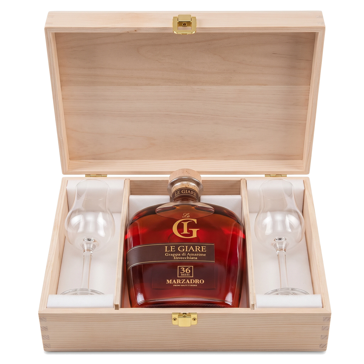 Marzadro Le Giare Amarone in gift box + 2 glasses