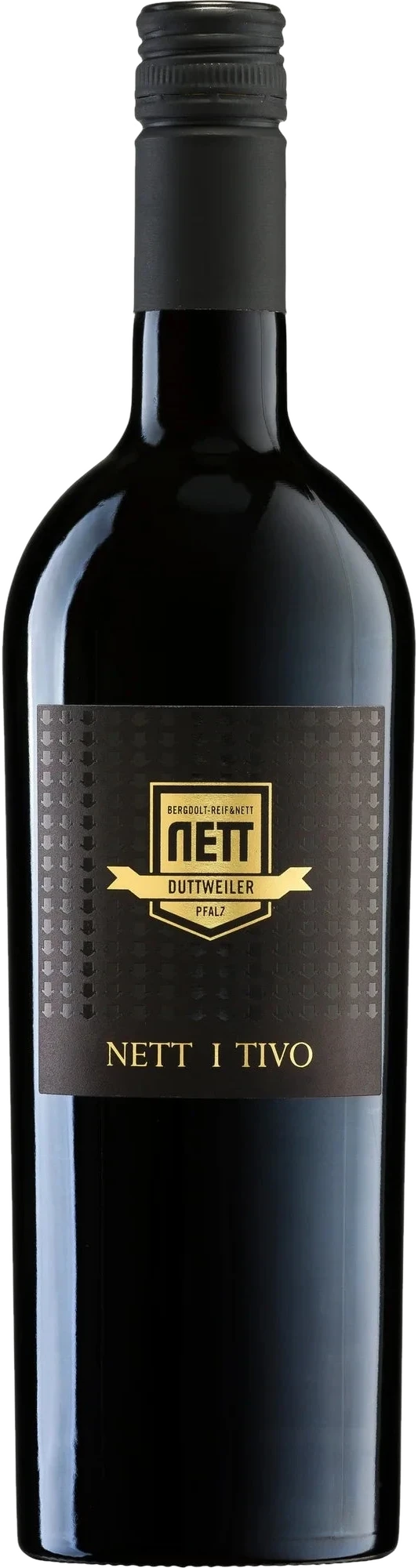 Bottle of NETT I TIVO red wine from the Bergdolt-Reif & Nett winery