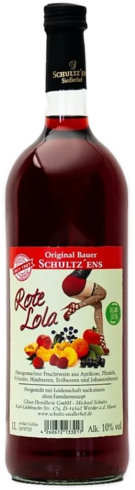 Obstwein Rote Lola (Mehrfruchtwein)